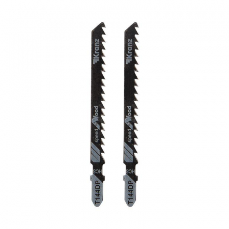 Пилка для электролобзика по дереву T144DP 100мм 6 зубьев на дюйм 8-60мм (уп.2шт) Kranz KR-92-0317