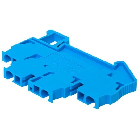 Колодка клеммная ST-2.5 26А пружинная двойн. син. EKF plc-jxb-st-2.5-4-2-blue