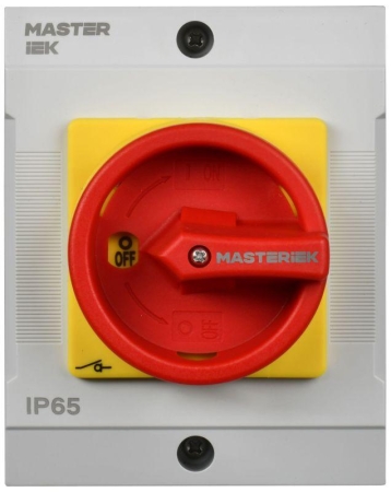 Переключатель кулачковый 10А (сх. 92) в боксе закрытая рукоятка авар. IEK MI-CS22-010-092