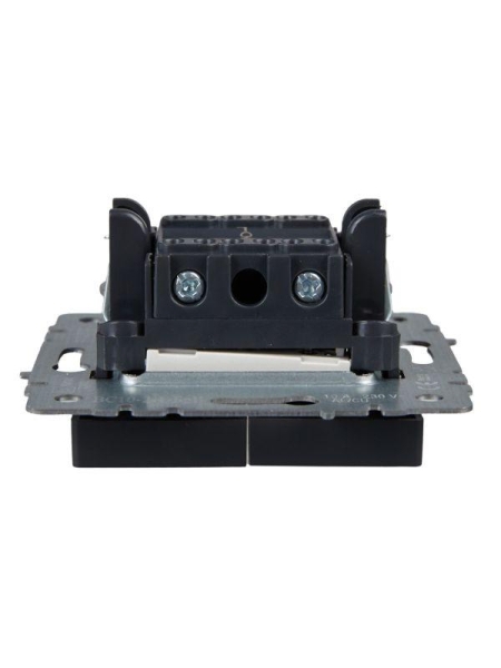 Выключатель 2-кл. СП BRITE ВС10-2-1-БрГ 10А с индик. механизм графит IEK BR-V20-1-10-K53