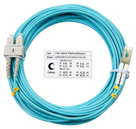 Шнур оптический duple FOP-50-LC-SC-25m x LC-SC 50/125 Cabeus 8474c Шнур оптический duple FOP-50-LC-SC-25m x LC-SC 50/125 Cabeus 8474c