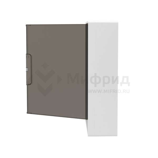 Щиток настенный Фрейм (FRAME) ЩРн-п-24 24мод. с тонированной дверцей с шин. PEN 2шт 8 отверст. + 2шт 6 отверст. бел. DKC F24W1WD