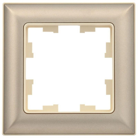 Рамка 1-м BRITE РУ-1-Бр беж./шампань IEK BR-M12-12-3-K10 Рамка 1-м BRITE РУ-1-Бр беж./шампань IEK BR-M12-12-3-K10