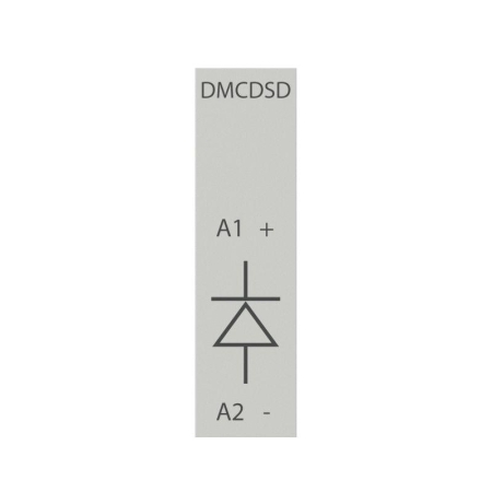 Ограничитель перенапряжений для миниконтакторов DMC и реле DCR с диодом 12-600VDC YON DMCDSD600 Ограничитель перенапряжений для миниконтакторов DMC и реле DCR с диодом 12-600VDC YON DMCDSD600