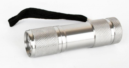 Фонарь UF9LED 3хLR03 9LED алюм. металлик (короб) Ultraflash 7903