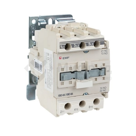 Контактор КМЭ-3 40А кат. 230В AC 1НО+1НЗ EKF ctr-s-40-220