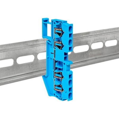 Колодка клеммная ST-2.5 28А 4 вывода пружинная син. PROxima EKF plc-jxb-st-2.5-4-blue