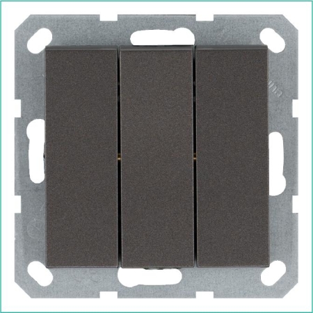 Выключатель 3-кл. 10А IP20 механизм мокко Jasmart G3031Z Выключатель 3-кл. 10А IP20 механизм мокко Jasmart G3031Z