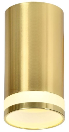 Светильник 4005 накладной потолочный под лампу GU10 золото IEK LT-UPB0-4005-GU10-1-K22