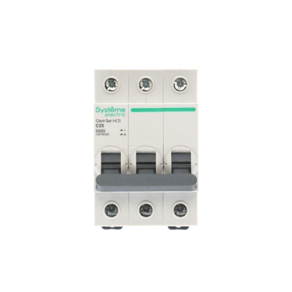 Выключатель автоматический 3п City9 Set (АВ) С 25А 6кА 400В SE C9F36325 Выключатель автоматический 3п City9 Set (АВ) С 25А 6кА 400В SE C9F36325
