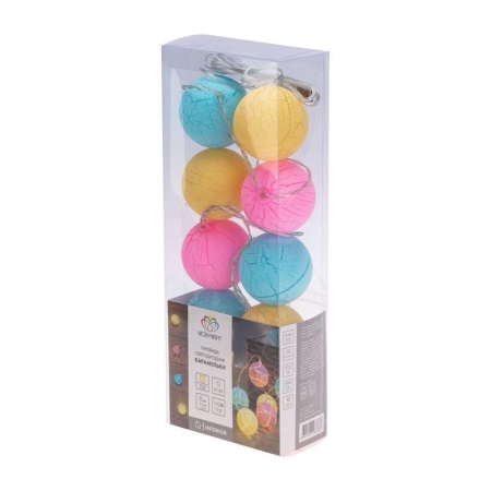 Гирлянда светодиодная "Карамельки" 1.5м 10LED прозрачный ПВХ питание USB тепл. бел. Neon-Night 304-001 Гирлянда светодиодная "Карамельки" 1.5м 10LED прозрачный ПВХ питание USB тепл. бел. Neon-Night 304-001