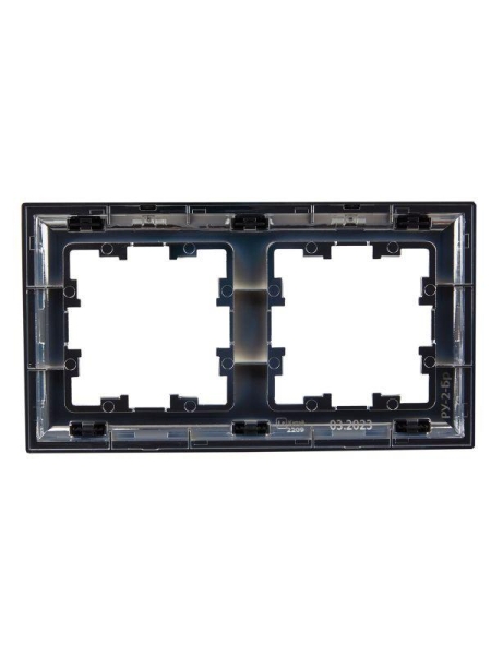 Рамка 2-м BRITE РУ-2-Бр хром/черн. IEK BR-M22-12-2-K23 Рамка 2-м BRITE РУ-2-Бр хром/черн. IEK BR-M22-12-2-K23