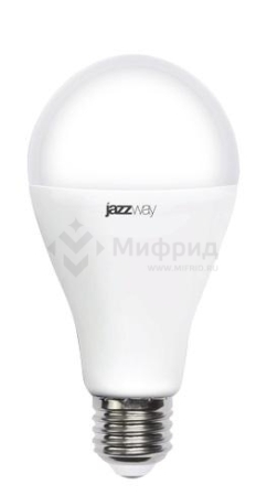 Лампа светодиодная PLED-SP 30Вт A65 5000К холод. бел. E27 230/50 JazzWay 5019720