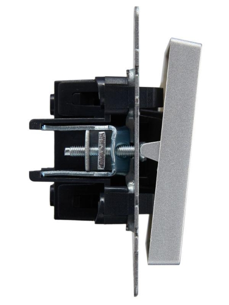 Выключатель проходной 1-кл. СП BRITE ВС10-1-6-БрА 10А механизм алюм. IEK BR-V12-0-10-K47