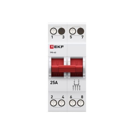 Переключатель трехпозиционный ТПС-63 2P 25А PROxima EKF TPS225 Переключатель трехпозиционный ТПС-63 2P 25А PROxima EKF TPS225
