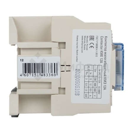 Контактор КМЭ-1 12А кат. 230В AC 1НО EKF ctr-s-12-220
