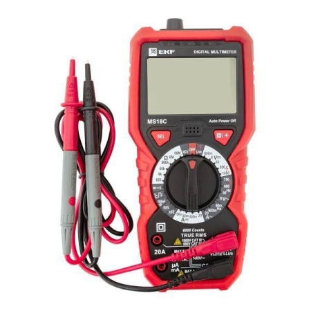 Мультиметр цифровой MS18C Professional EKF In-180701-pm18C Мультиметр цифровой MS18C Professional EKF In-180701-pm18C