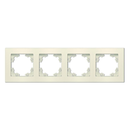 Рамка 4-м Афина универс. сл. кость (ivory) Universal A0046-I Рамка 4-м Афина универс. сл. кость (ivory) Universal A0046-I