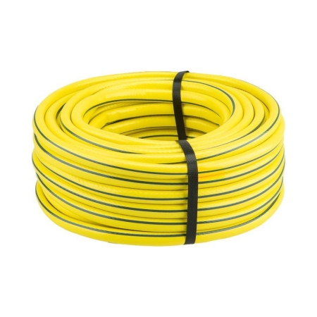 Шланг поливочный ПВХ 3-х слойный армированный 1/2дюйм 25м Профи Плюс ЧЕТЫРЕ СЕЗОНА 62-0228-1