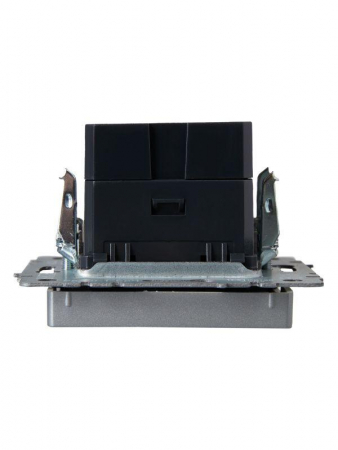 Розетка BRITE USB A+C 18Вт РЮ11-1-БрА механизм алюм. IEK BR-U22-018-K47