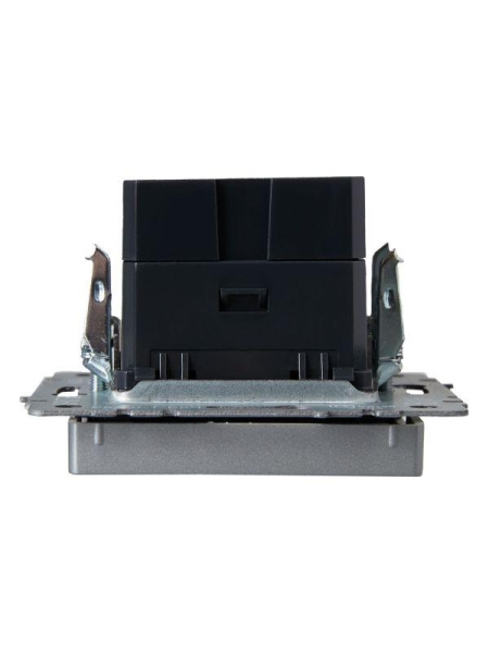 Розетка BRITE USB A+C 18Вт РЮ11-1-БрА механизм алюм. IEK BR-U22-018-K47