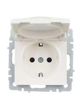 Розетка BRITE РСбш10-3-БрЖ 16А IP20 с заземл. защ. шторки с крышкой механизм жемчуж. IEK BR-R16-16-K36 Розетка BRITE РСбш10-3-БрЖ 16А IP20 с заземл. защ. шторки с крышкой механизм жемчуж. IEK BR-R16-16-K36