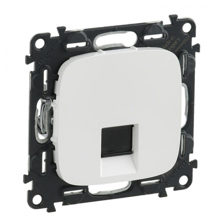 Розетка компьютерная 1-м Valena Allure RJ45 кат.5E UTP с лицев. панелью механизм бел. Leg 753740 Розетка компьютерная 1-м Valena Allure RJ45 кат.5E UTP с лицев. панелью механизм бел. Leg 753740