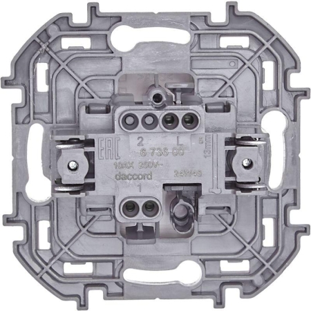 Выключатель 1-кл. Inspiria 10А IP20 250В 10AX механизм бел. IEK 673600