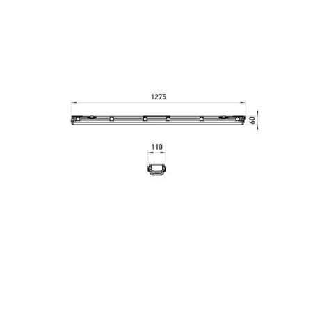 Светильник SPP-103-0-002-120 IP65 под 2 светодиодные лампы T8 G13 LED 2х1200 транзитный 10шт в линию Эра Б0061763 Светильник SPP-103-0-002-120 IP65 под 2 светодиодные лампы T8 G13 LED 2х1200 транзитный 10шт в линию Эра Б0061763
