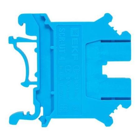 Колодка клеммная винтовая 4 UT син. EKF scr-ut-4-b