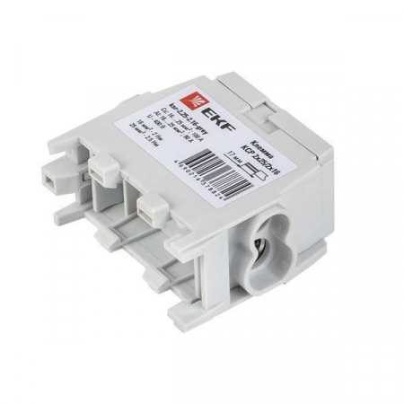 Клемма распределительная КСР с двойн. винтом 2х25/2х16 сер. PROxima EKF ksr-2.25-2.16-grey