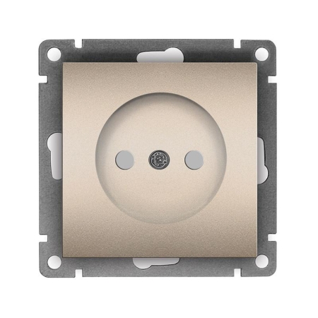 Розетка 1-м СП Афина 16А IP20 без заземл. защ. шторки механизм шампань Universal A0047-Br Розетка 1-м СП Афина 16А IP20 без заземл. защ. шторки механизм шампань Universal A0047-Br