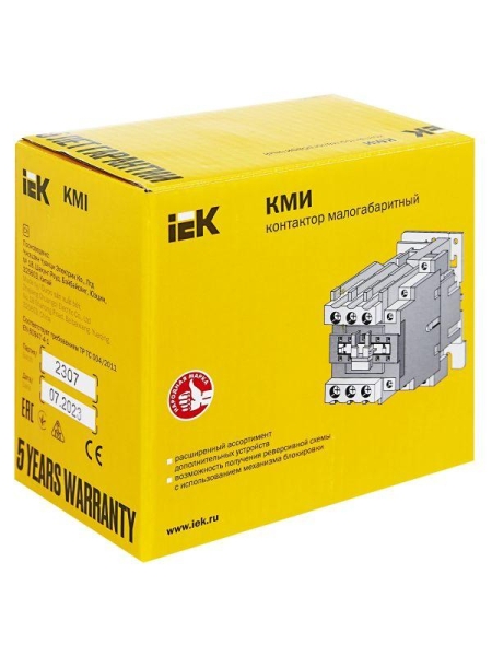 Контактор КМИ-46512 65А 230В/АС3 1НО 1НЗ KARAT IEK KKM41-065-230-11 Контактор КМИ-46512 65А 230В/АС3 1НО 1НЗ KARAT IEK KKM41-065-230-11