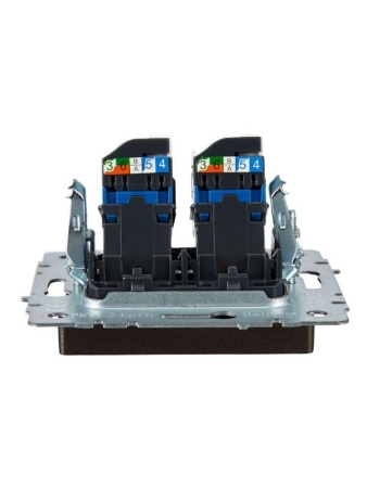 Розетка компьютерная двойн. СП RJ45 кат.6 BRITE РК11-2-БрТБ механизм бронза IEK BR-K20-2-K45 Розетка компьютерная двойн. СП RJ45 кат.6 BRITE РК11-2-БрТБ механизм бронза IEK BR-K20-2-K45