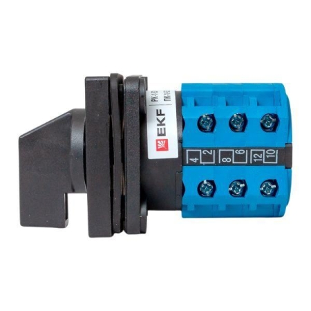 Переключатель кулачковый ПК-1-53 3п 10А "1-2" IP65 EKF pk-1-53-10-65 Переключатель кулачковый ПК-1-53 3п 10А "1-2" IP65 EKF pk-1-53-10-65