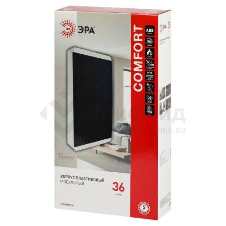 Корпус навесной COMFORT ЩРН-П-36 IP41 пластик. бел. bs36cww Эра Б0067257