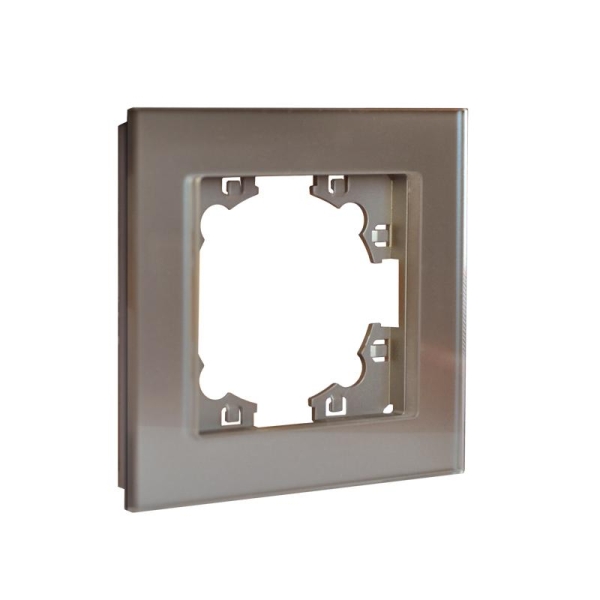 Рамка 1-м Афина стеклянная мокко UNIVersal 2284 Рамка 1-м Афина стеклянная мокко UNIVersal 2284