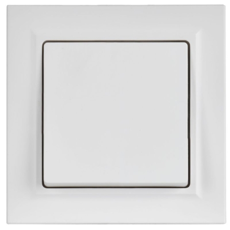 Выключатель 1-кл. СП BRITE ВСР10-1-0-БрАБ 10А в сборе арктич. бел. IEK BR-V10-0-10-K91-F