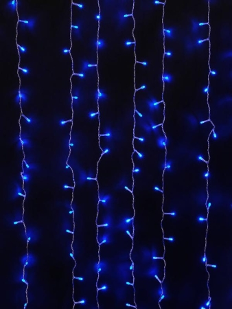 Гирлянда "Занавес" LDCL544-B-E 544 син. светодиодов 1.5х2.2м 16 нитей соединяемый до 8шт для помещений SHLights 4690601035561 Гирлянда "Занавес" LDCL544-B-E 544 син. светодиодов 1.5х2.2м 16 нитей соединяемый до 8шт для помещений SHLights 4690601035561