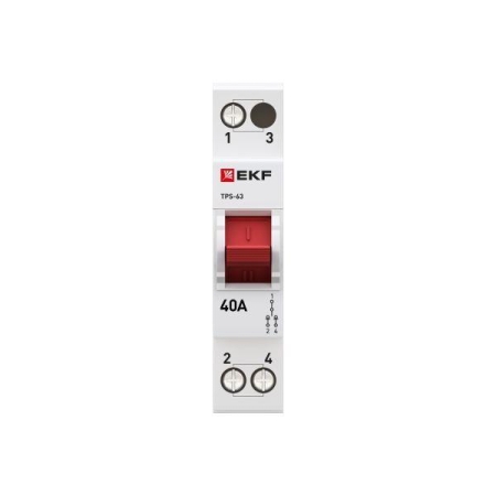 Переключатель трехпозиционный ТПС-63 1P 40А PROxima EKF TPS140 Переключатель трехпозиционный ТПС-63 1P 40А PROxima EKF TPS140