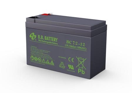 Аккумулятор 12В 7.2А.ч BC 7.2-12 B.B. Battery Аккумулятор 12В 7.2А.ч BC 7.2-12 B.B. Battery