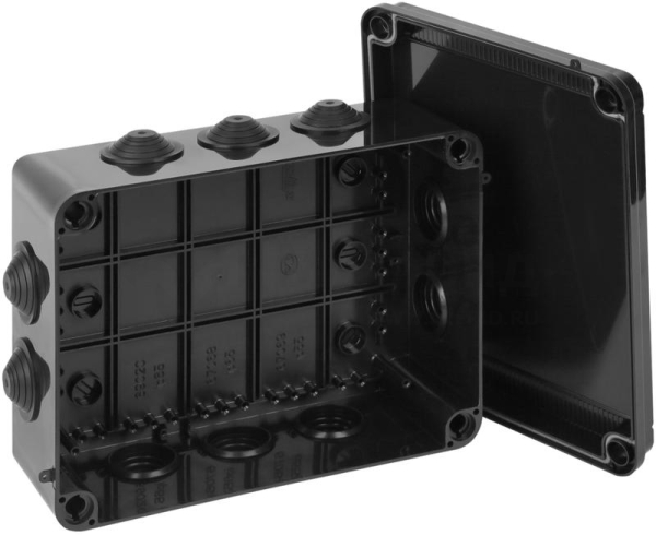 Коробка Тусо распаячная для ОП 300х220х120мм УХЛ1 IP67 черн. Ruvinil 67069Ч