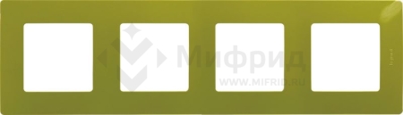 Рамка 4-м СП Etika IP20 зел. папоротник IEK 672544