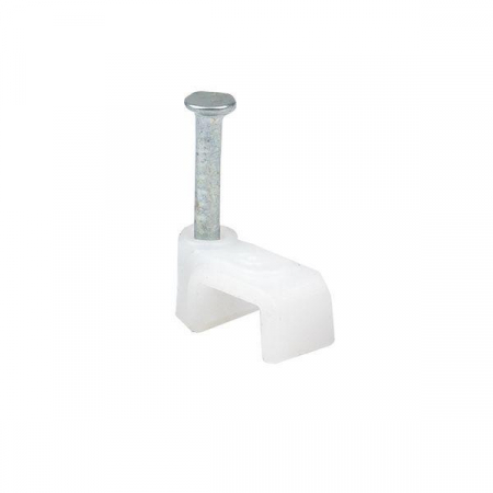 Скоба крепежная квадратная плоская 4мм (уп.50шт) EKF plcn-ss-4