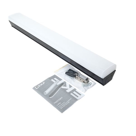 Светильник светодиодный ДБО-60 24Вт 4000К IP20 590х65х70 линейный черн. LUMA EKF LBL-60-24-B-4000