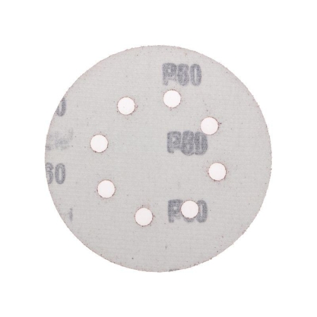 Диск абразивный на ворсовой основе на липучке перфорир. P60 125мм (уп.10шт) Kranz KR-91-1165