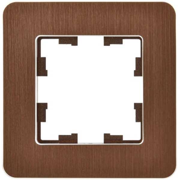 Рамка 1-м BRITE РУ-1-1-Бр метал. коричн. RE AL IEK BR-M12-M-21-K30 Рамка 1-м BRITE РУ-1-1-Бр метал. коричн. RE AL IEK BR-M12-M-21-K30