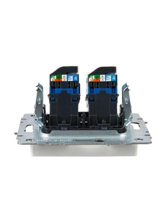 Розетка компьютерная двойн. СП RJ45 кат.6 BRITE РК11-2-БрБ механизм бел. IEK BR-K20-2-K01 Розетка компьютерная двойн. СП RJ45 кат.6 BRITE РК11-2-БрБ механизм бел. IEK BR-K20-2-K01
