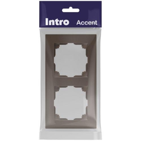 Рамка 2-м СП Accent 6-502-08 бронза Intro Б0063777 Рамка 2-м СП Accent 6-502-08 бронза Intro Б0063777