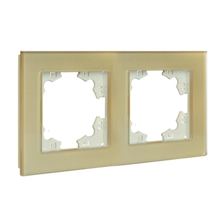 Рамка 2-м Афина стеклянная зол. UNIVersal 2291 Рамка 2-м Афина стеклянная зол. UNIVersal 2291